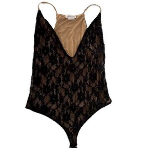 Lovers + friends lace bodysuit size L